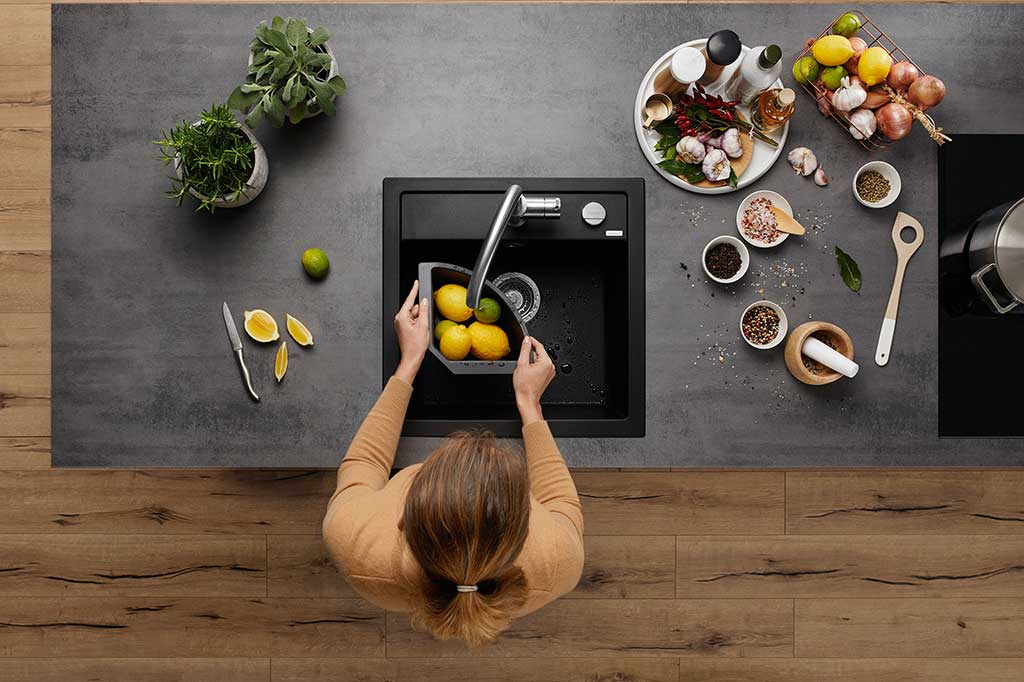 Blanco Smart Home Produkte schwarze Spüle DALAGO - Die Küchenwelt Thomas Brag in Duisburg und Bocholt