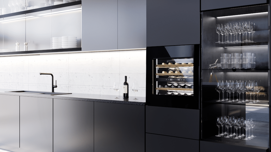 CASO Design Weinkühlschrank eingebaut