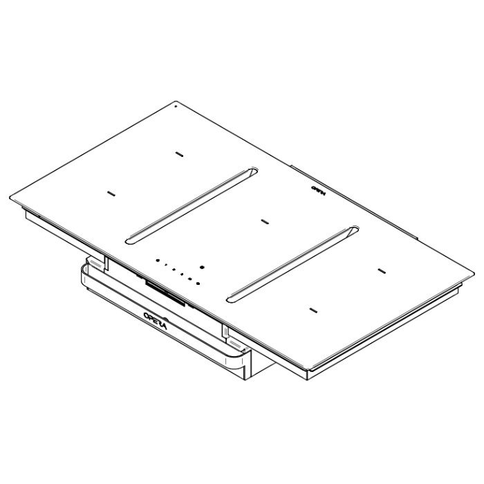Opera DNI93C120 Nivel Kochfeld mit integriertem Dunstabzug