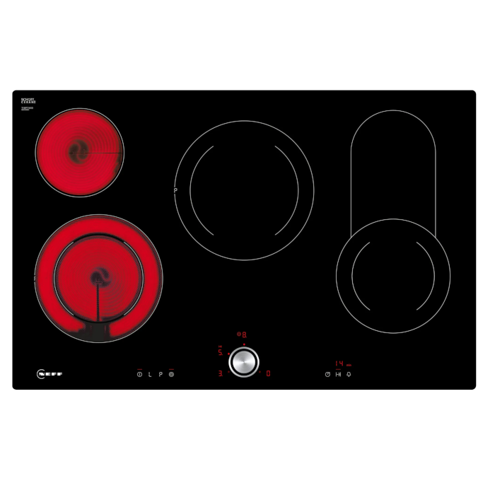 NEFF N 70 Elektrokochfeld T18PT16X0. 80 cm Schwarz, flächenbündig (integriert)